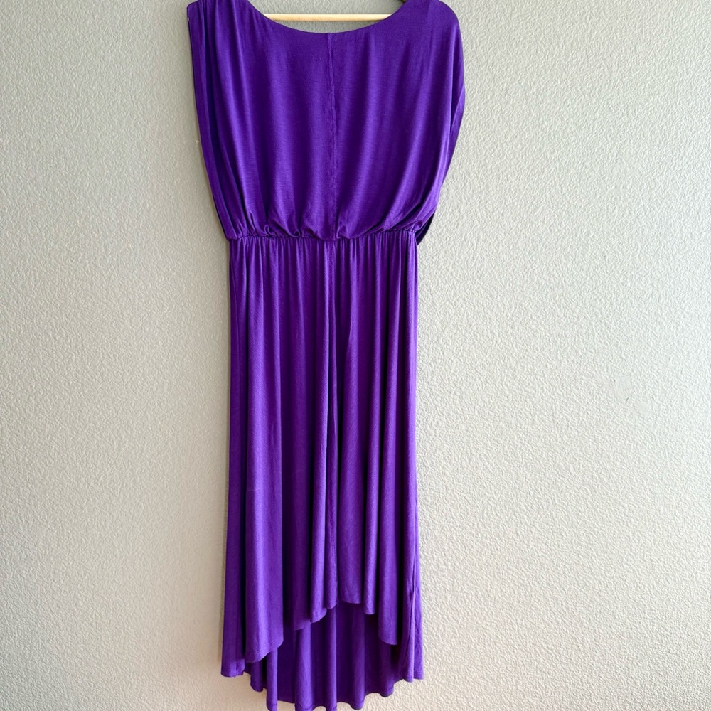 Vince Camuto Vibrant Purple Asymmetrical High-Low Dress size 6